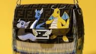 The Dratini evolutionary family embroidered bag in the collaboration. (Image via The Pokemon Company/Frgmt/Fendi)